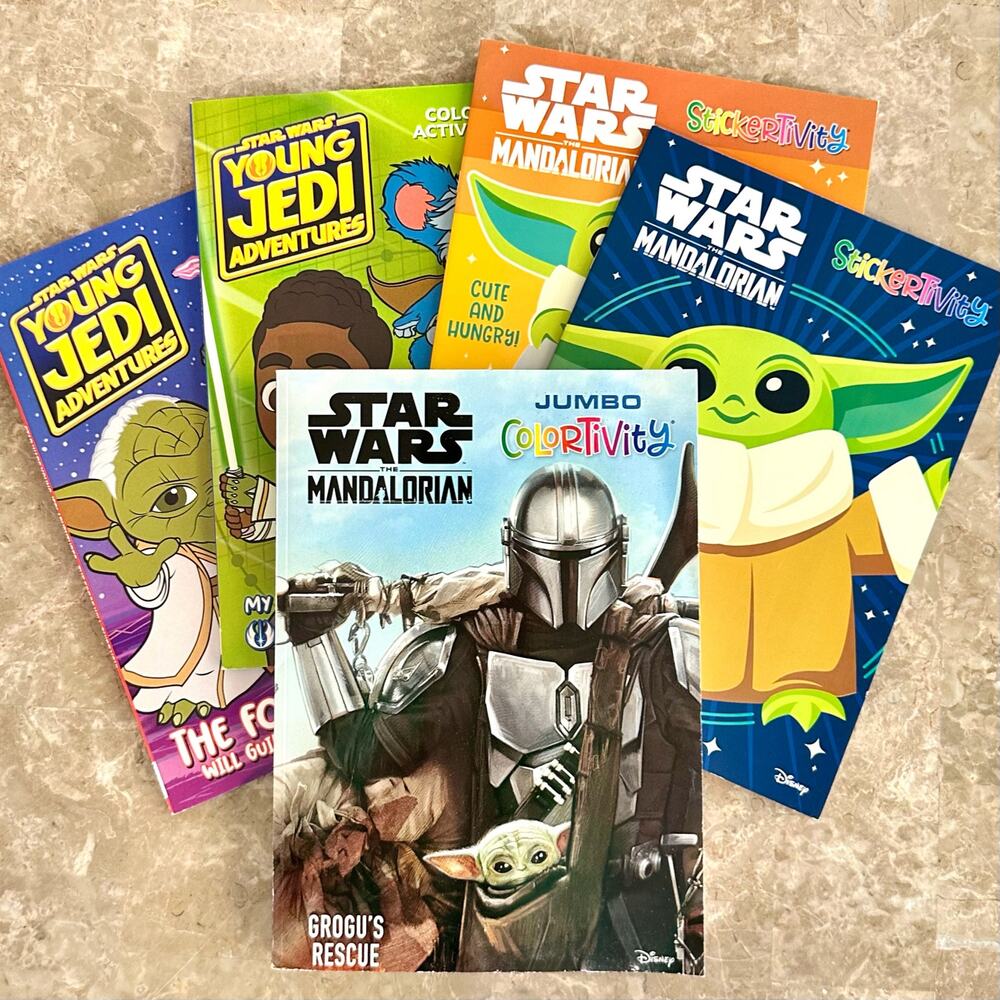 Star Wars Mandalorian XL Colortivity, Stickertivity, & Young Jedi Coloring Books